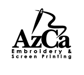 AZCA EMBROIDERY & SCREEN PRINTING logo
