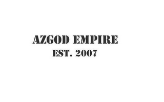 AZGOD EMPIRE EST. 2007 logo