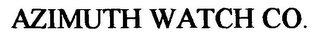 AZIMUTH WATCH CO. logo