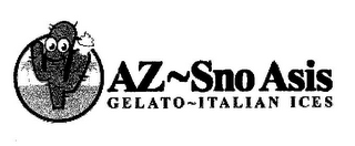 AZ~SNOASIS GELATO~ITALIAN ICES logo