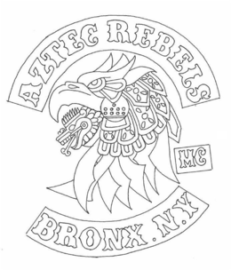 AZTEC REBELS MC BRONX. N.Y logo