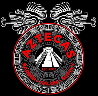 AZTECAS BARBER SHOP, EST. 2007 logo