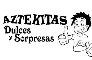 AZTEKITAS DULCES Y SORPRESAS A logo