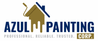 AZUL PAINTING CORP. PROFESSIONAL. RELIABLE. TRUSTED. logo