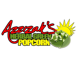 AZZIZAH'S HERBAL GREEN POPCORN logo