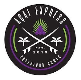 AÇAI EXPRESS SUPERFOOD BOWLS EST. 2013 logo