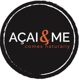 AÇAI & ME COMES NATURALLY logo