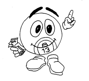 B 13 logo