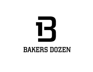 B, 13, BAKERS DOZEN logo