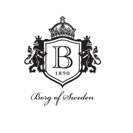 B 1890 BORG OF SWEDEN logo