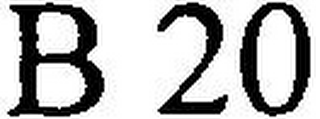 B 20 logo