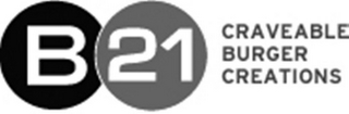 B 21 CRAVEABLE BURGER CREATIONS logo