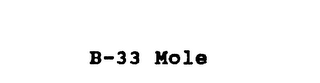 B-33 MOLE logo