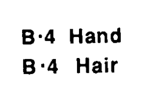 B-4 HAIR logo