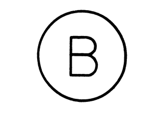 B logo