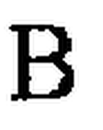 B logo