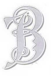 B logo