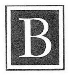 B logo