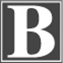 B logo