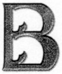 B logo