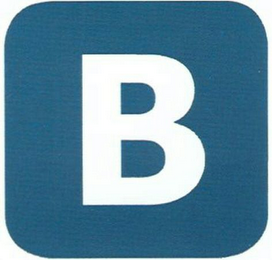 B logo