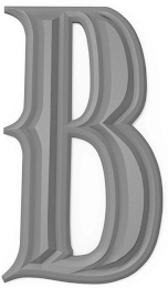 B logo
