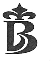 B logo