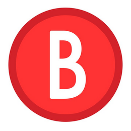B logo