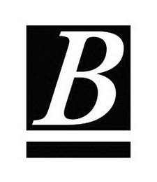B logo