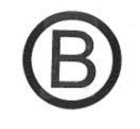 B logo