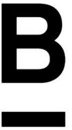B logo