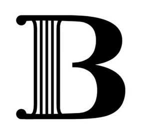B logo