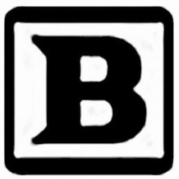 B logo