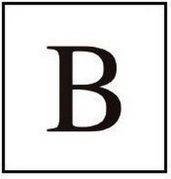 B logo