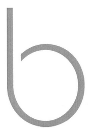 B logo