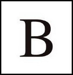 B logo