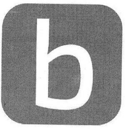 B logo