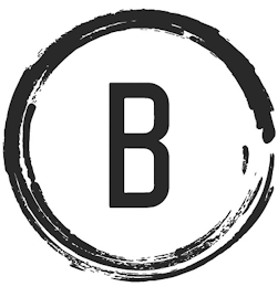 B logo