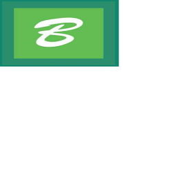 B logo