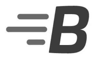 B logo
