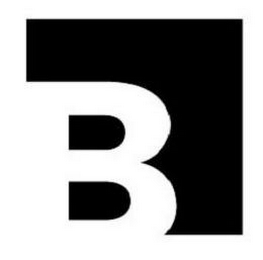 B logo