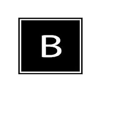 B logo