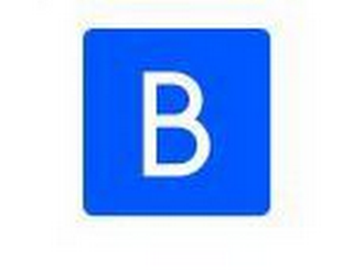 B logo