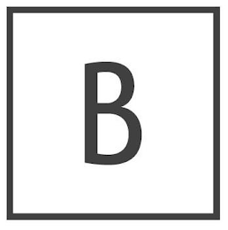 B logo