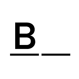 B logo