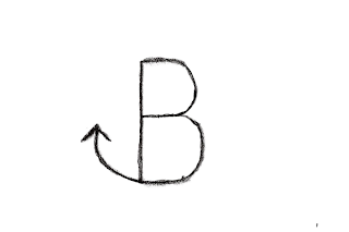 B logo