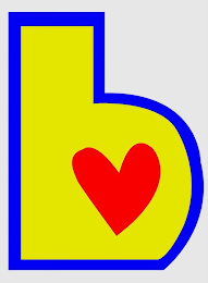B logo