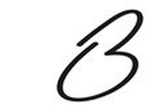 B logo