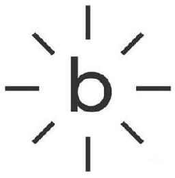B logo