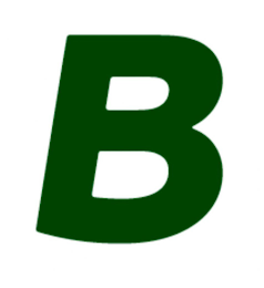 B logo